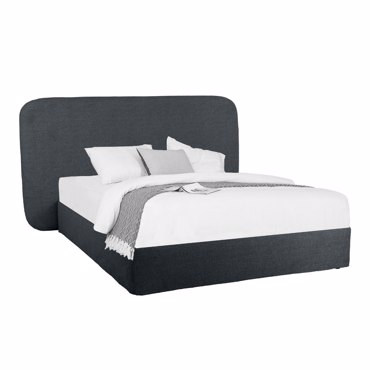 Liberta - Maison OVAL Κρεβάτι Ανθρακί 221x209x122cm (Για Στρώμα 160x200cm) 40-0017