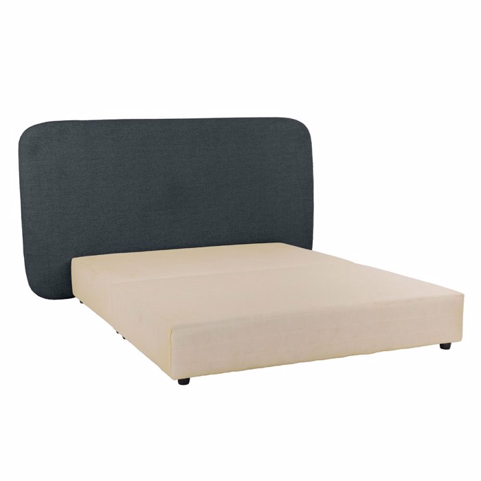 Liberta - Maison OVAL Κρεβάτι Ανθρακί 221x209x122cm (Για Στρώμα 160x200cm) 40-0017 Liberta - Maison OVAL Krebati Anthraki 221x209x122cm (Ga Stroma 160x200cm) 40-0017