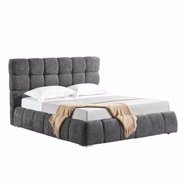 Liberta - Maison PUFFY Κρεβάτι Γκρι 228x188x120cm (για Στρώμα 160x200cm) 40-0037