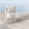 Liberta - Maison LA LUNA Set Saloni Exoterikou Xorou Off-White 218x87x68cm 49-0004