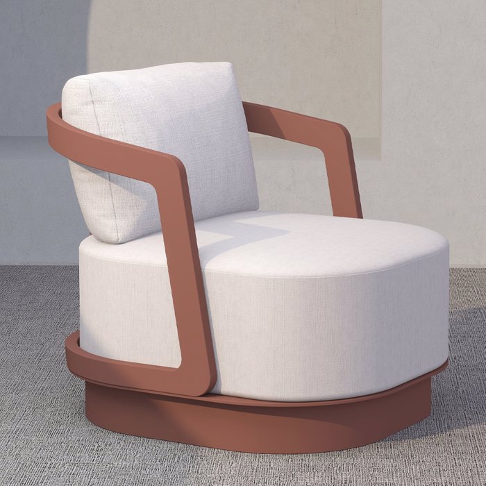 Liberta - Maison TORRE Set Saloni Exoterikou Xorou Terracotta 198x81x66cm 49-0007