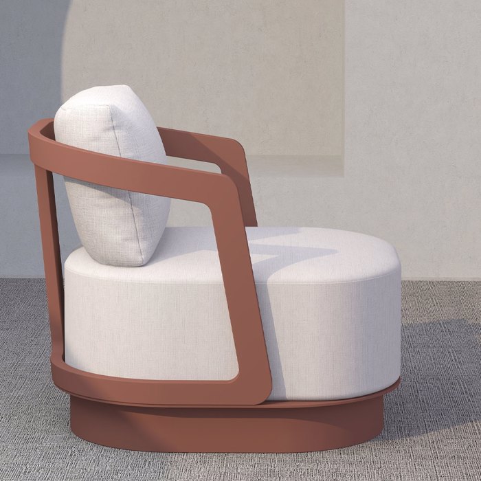 Liberta - Maison TORRE Set Saloni Exoterikou Xorou Terracotta 198x81x66cm 49-0007