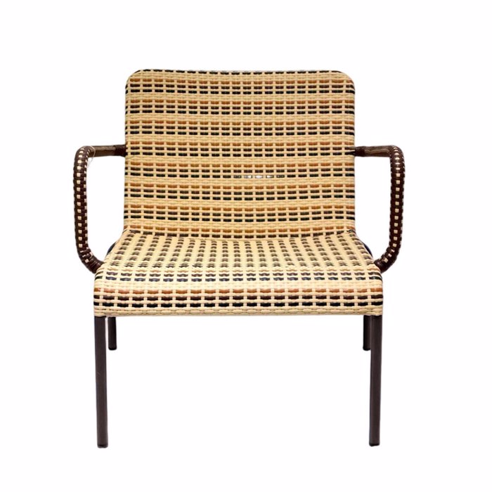 Liberta-Maison Earthy Poluthrona Bez Ekai Mavro 69x68x76cm 51-0029