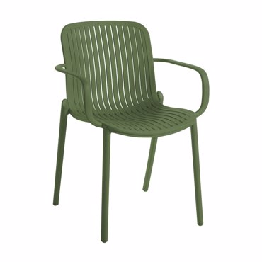 Liberta - Maison BRIO Καρέκλα Λαδί 58x56.5x82cm 53-0003