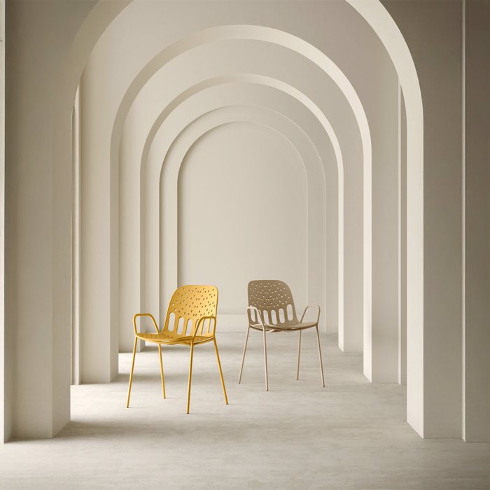 Liberta - Maison LIDO Karekla Moustardi 57x55.5x80cm 53-0010