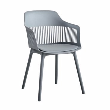 Liberta - Maison ARPA Καρέκλα Γκρι Ανοιχτό 58x54.4x77cm 53-0056