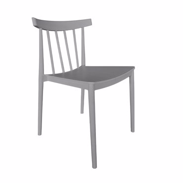 Liberta - Maison FLOW Καρέκλα Γκρι Ανοιχτό 51x50x76cm 53-0068