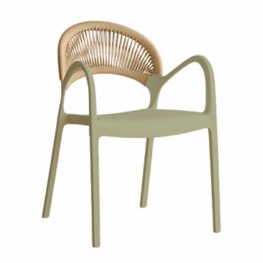 Liberta-Maison Arcus Καρέκλα Μέντα Φυσικό 57x56x83cm 53-0072