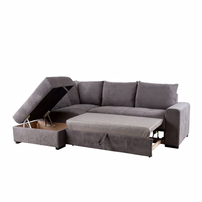 Liberta - Maison BILL Kanapes Krebati me Aristeri Gnia Stone 241x173x94cm 70-0414