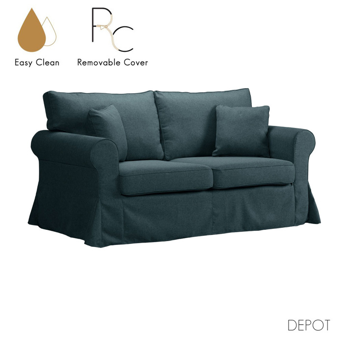 Liberta - Maison ASHLEY Dithesios Kanapes Ble me Aposuromeno Kalumma 173x85x95cm 71-0051