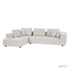 Liberta - Maison TOMOS Kanapes me Aristeri Gnia Beige Legasy 15 298x200x85cm 71-0113