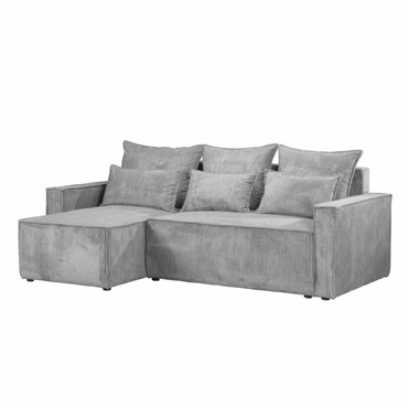 Liberta - Maison SAY Καναπές Κρεβάτι Γκρι με Αναστρέψιμη Γωνία 238x148x92cm 71-0255
