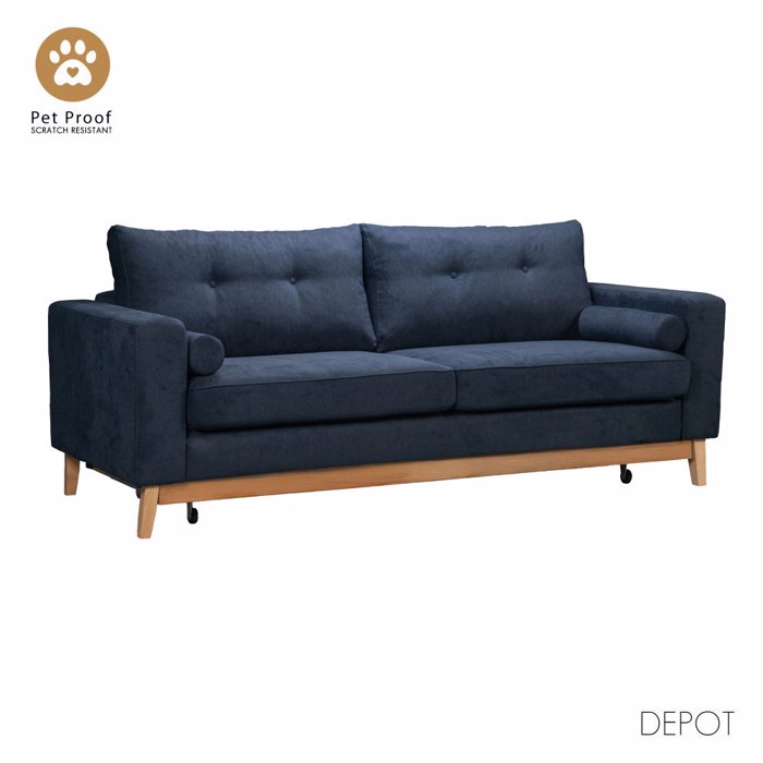 Liberta - Maison LUSSO Trithesios Kanapes Krebati Ble LINO 89 218x85x87cm 71-0271