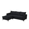 Liberta - Maison SCANDALO Kanapes me Anastrepsimi Gnia Anthraki ASTI 15 265x188x99cm 71-0392