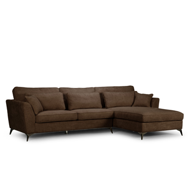 Liberta - Maison FOREVER Καναπές με Δεξιά Γωνία Mocca/Καφέ ANTHOLOGY 07 316x185x92cm 71-0393