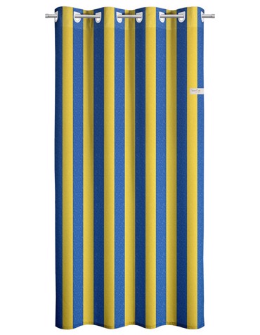 Saint Clair Κουρτίνα Lemon Blue Stripes 160X240