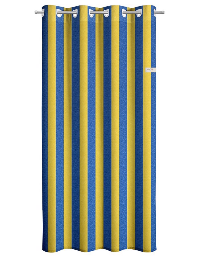 Saint Clair Kourtina Lemon Blue Stripes 160X240