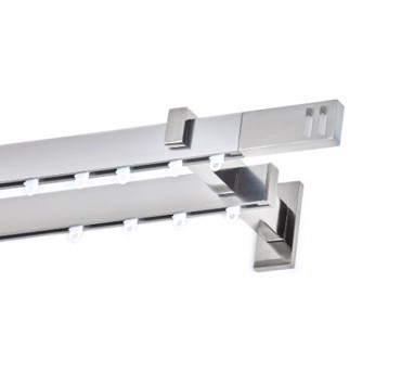 Σιδηρόδρομος flat αλουμινίου ASTORIA διπλός νίκελ σατινέ