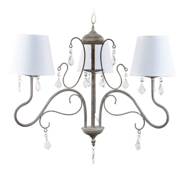 Φωτιστικό Οροφής Μεταλλικό 3φωτο Wash Γκρι E14 50Χ45/100 3-10-716-0005