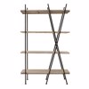 Inart Rafiera Metalliki Xulini Mavri Natural 100X38X160 3-50-812-0087