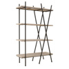Inart Rafiera Metalliki Xulini Mavri Natural 100X38X160 3-50-812-0087