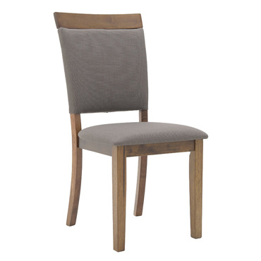 Inart Καρέκλα Ξύλινη Υφασμάτινη Καφέ 50X45X93 3-50-836-0006