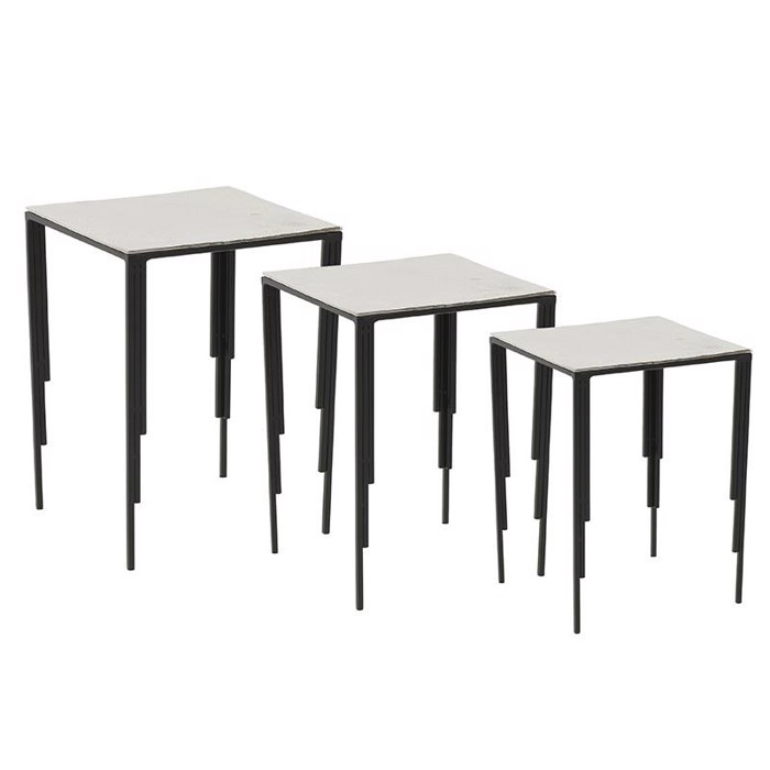 Inart Ζιγκόν Αλουμινίου Ασημί Μαύρο 31.5X31.5X43 (Μεγεθος: Small) 3-50-754-0007-S Inart Ziggon Alouminiou Asimi Mavro 31.5X31.5X43 (Megthos: Small) 3-50-754-0007-S