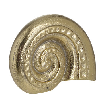 Inart Διακοσμητικό Κοχύλι Μεταλλικό Χρυσό 13X3X9 4-70-357-0007