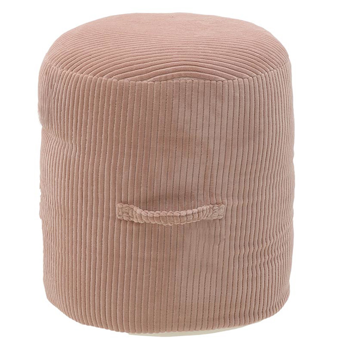 Inart Pouf ufasmatino Somon D45X45 7-50-123-0010