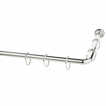 Grekon Βραχίονας μπάνιου 1270 γωνιακός 90x90cm χρώμιο