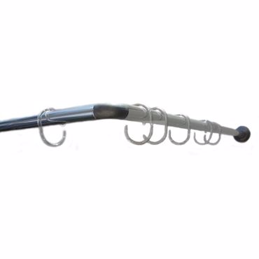 Βραχίονας μπάνιου 103 γωνιακός 80x80cm σε Inox χρώμα 