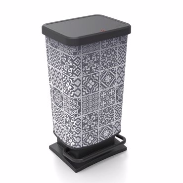 Dimitracas Χαρτοδοχείο PASO Πλαστικό Tiles 40lt 35.3x29.5x67.6cm Soft Close 06910.001