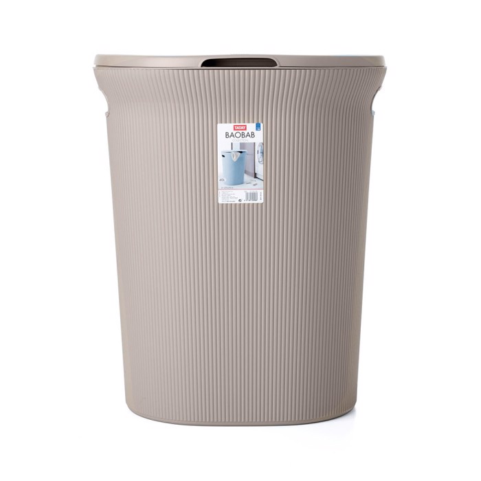 Dimitracas Kalathi Apluton TATAY Baobab Plastiko Taupe 41x33x50cm 06721.003