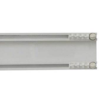 Σιδηρόδρομος κουρτίνας διπλός Δανίας λευκός 6cm 