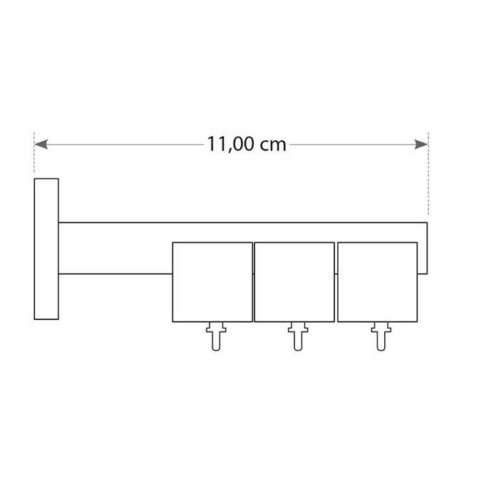 Sidirodromos triplos T20 MADISON nikel satine