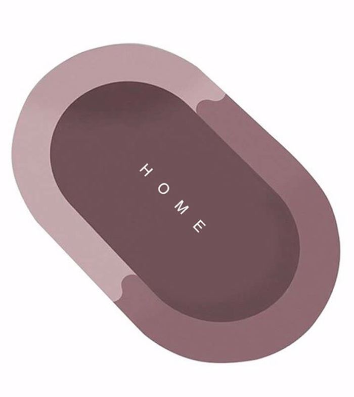 Βιοκαρπέτ Home Αντιολισθητικό Πατάκι Μπάνιου Οβάλ Easy Mat Light Purple 80x120cm Biokarpet Home Antiolisthitiko Pataki Baniou Obal Easy Mat Light Purple 80x120cm