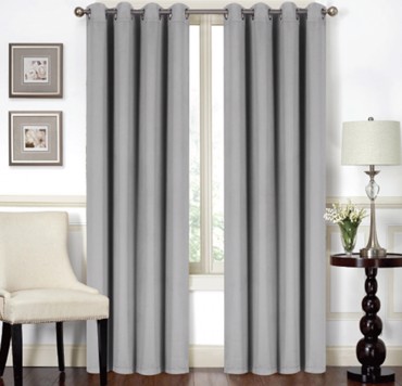 Import Hellas Κουρτίνα Blackout με Τρουκς 140x270 Γκρι