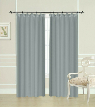 Import Hellas Κουρτίνα Blackout με Τρέσα 270x270 Γκρι