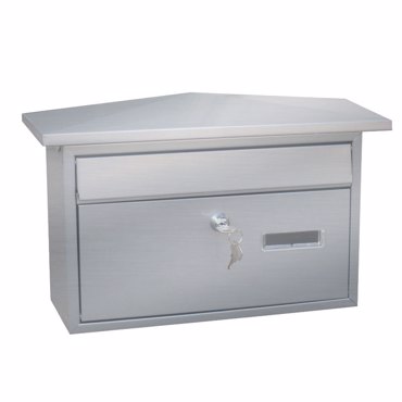 Import Hellas Γραμματοκιβώτιο Μεταλλικό Νίκελ Ματ 36X8X28.5cm TX-528 NICKEL