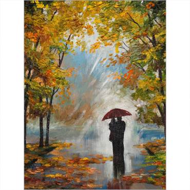 Ρόλερ με Ψηφιακή Εκτύπωση 'Autumn Rain' A1115