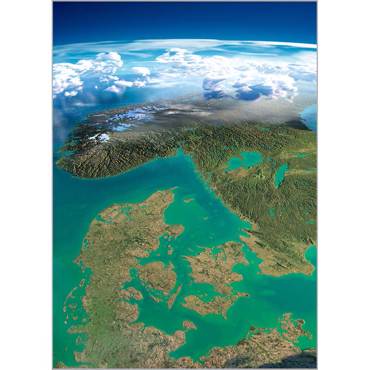 Ρόλερ με Ψηφιακή Εκτύπωση 'Earth' Α1309