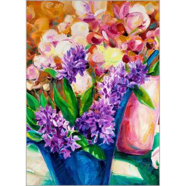 Ρόλερ με Ψηφιακή Εκτύπωση 'Πολύχρωμο Μπουκέτο' Α1502