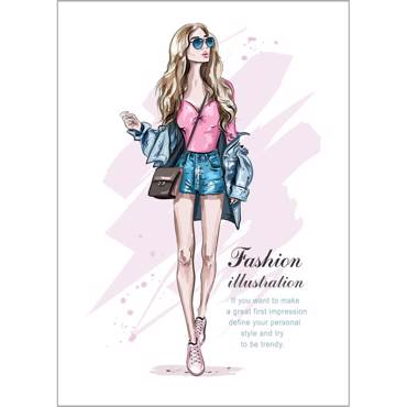 Ρόλερ με Ψηφιακή Εκτύπωση 'Fashion' Α1910