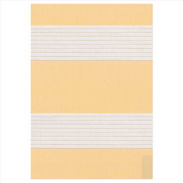 ZS207 Double Ρόλερ Ρυθμιζόμενης Σκίασης 'Zebra' Κρεμ