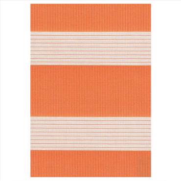 ZS211 Double Ρόλερ Ρυθμιζόμενης Σκίασης 'Zebra' Πορτοκαλί