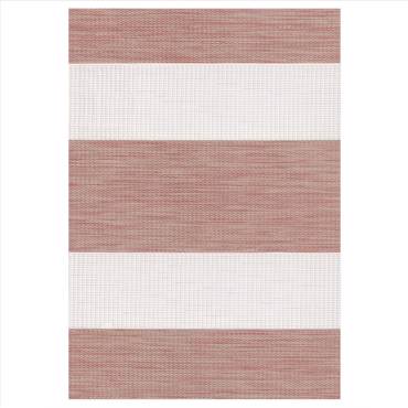 ZS223 Double Ρόλερ Ρυθμιζόμενης Σκίασης 'Zebra' Ριγέ Μπεζ/Καφέ