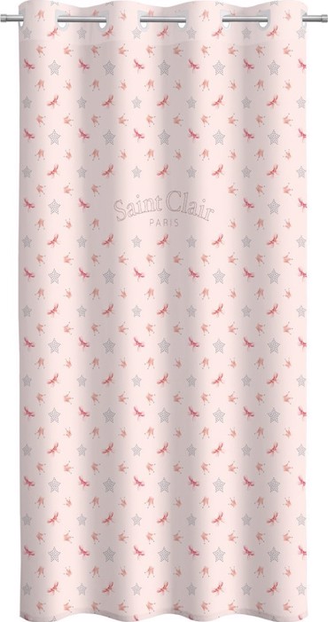 Saint Clair Κουρτίνα Soft Touch Rosie Pinky V2 160x240