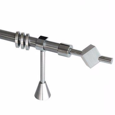 Κουρτινόξυλο φ25 Inox m.Κύβος Cronos