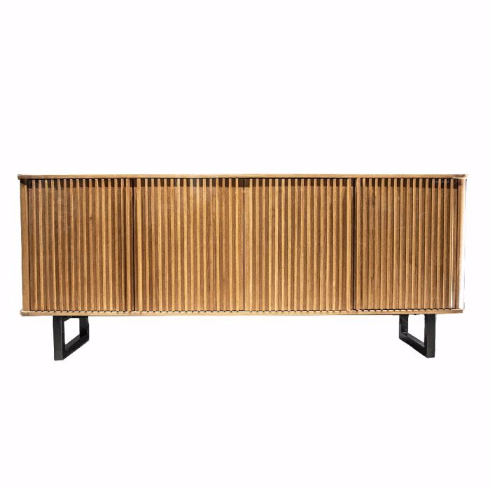 Μπουφές από Φυσικό Ξύλο Δρυς 200Χ40Χ82cm Boufes apo Fusiko Xulo Drus 200X40X82cm