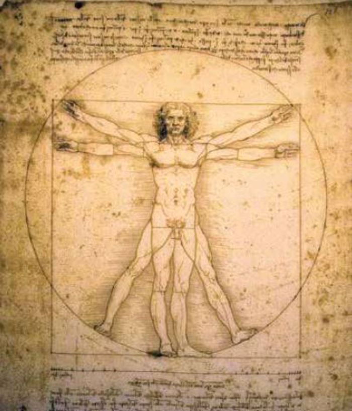 ROLER ME PsIFIAKI EKTuPOSI 'VITRUVIAN MAN' E290